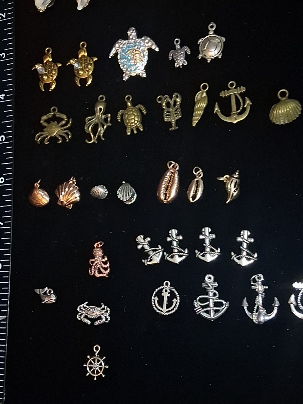 Nautical Mix Metal Charm Set - Gold, Silver, Rose Gold